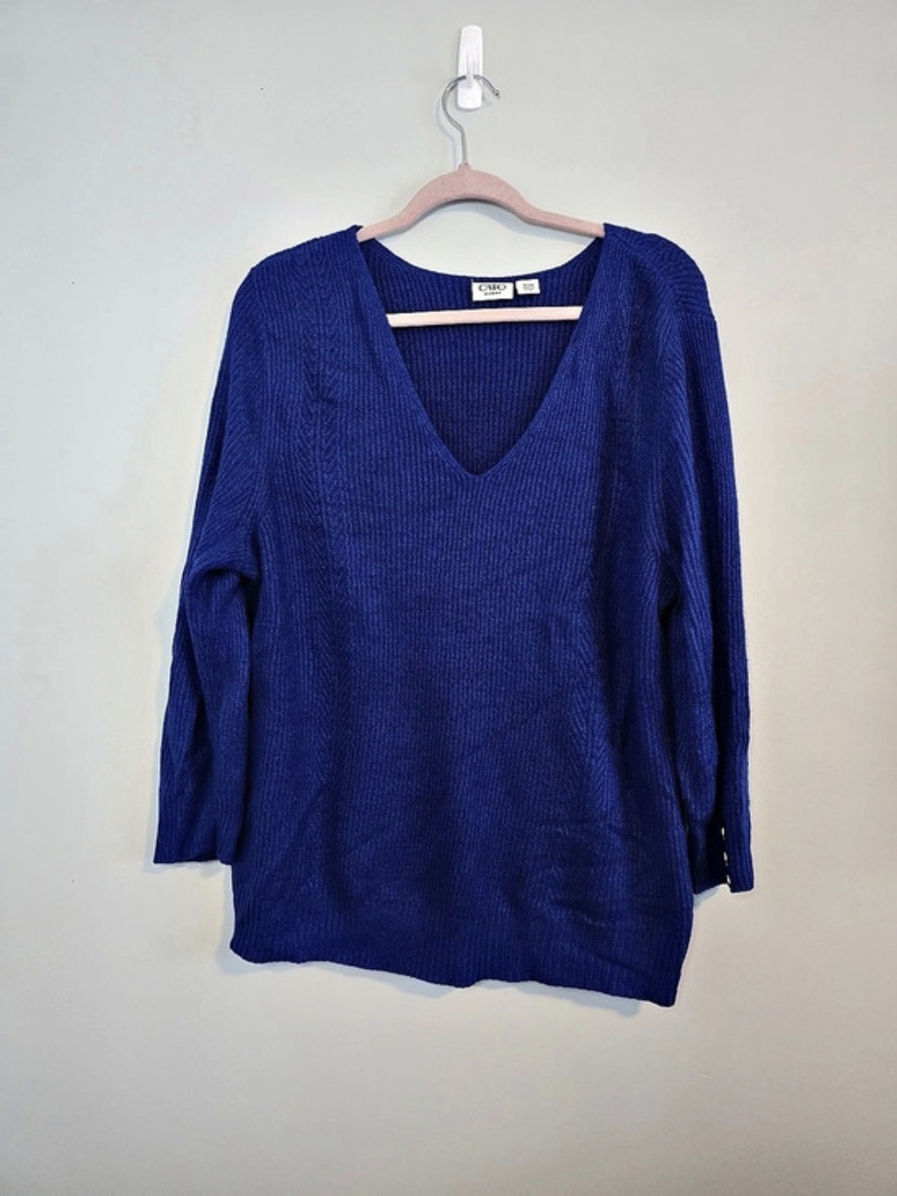 Cato Royal Blue V-Neck Lightweight Sweater Plus 18/20W Like New